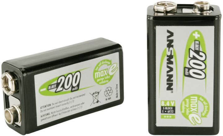 Produktbild Ansmann E-Block (1 Stk., 9V Block, 200 mAh)