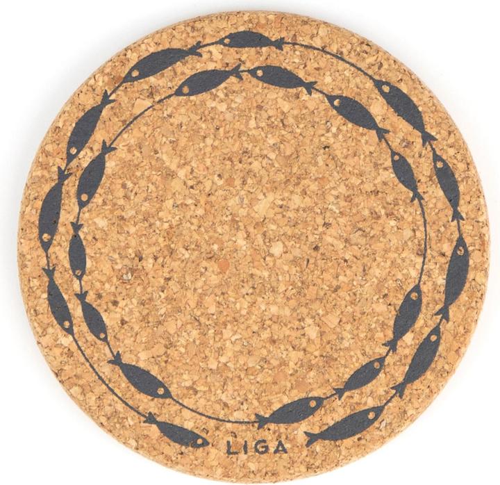 Image du produit Liga Dessous de verre CORK FISH ON A LINE (1 x, Dessous de verre)