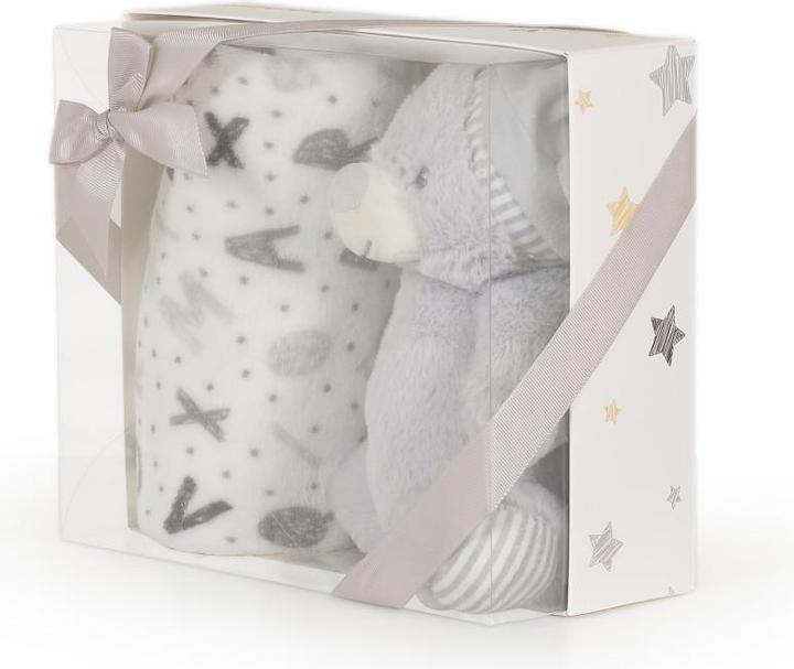 Actual product image Cangaroo Baby Blanket 90 x 75 cm Plush Animal (90 x 75 cm)