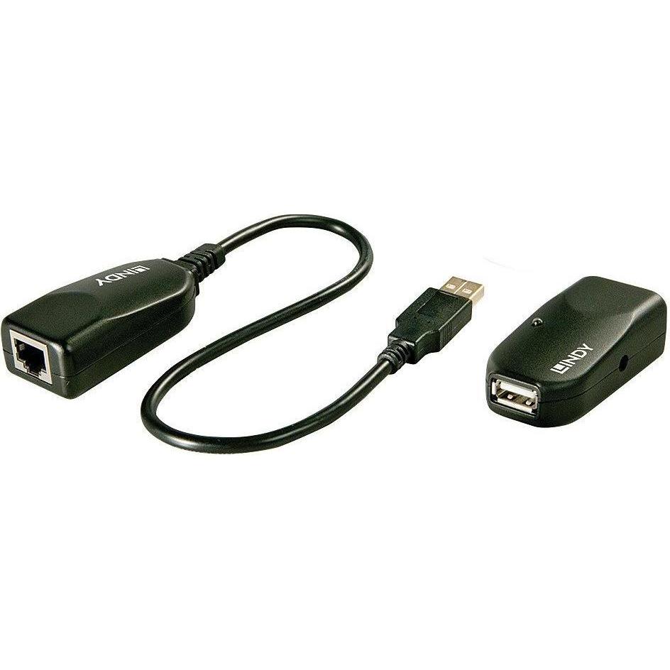 Lindy 42693 (RJ45 (1x), RJ45 (2x)), Netzwerkadapter, Schwarz