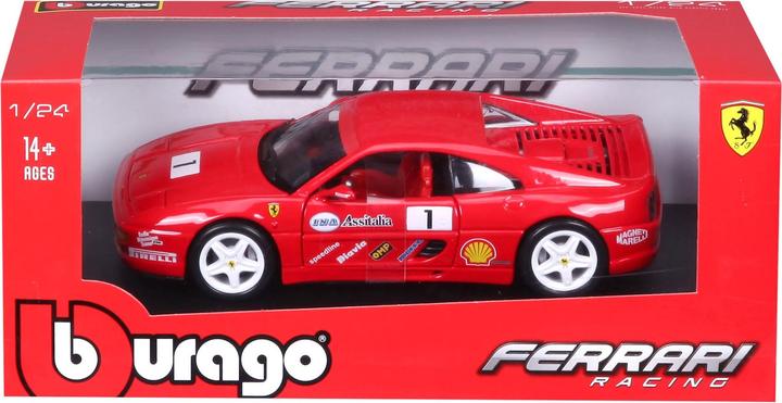 Actual product image Bburago Ferrari R&P F355 Challenge Racing 1/24 red