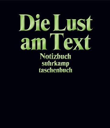 Produktbild Notizbuch taschenbuch. Die Lust am Text (A6, Blanko, Weicher Einband)
