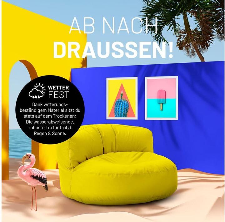 Produktbild Lumaland Sitzsack-Sofa, 320 l Polyester (PES), Gelb