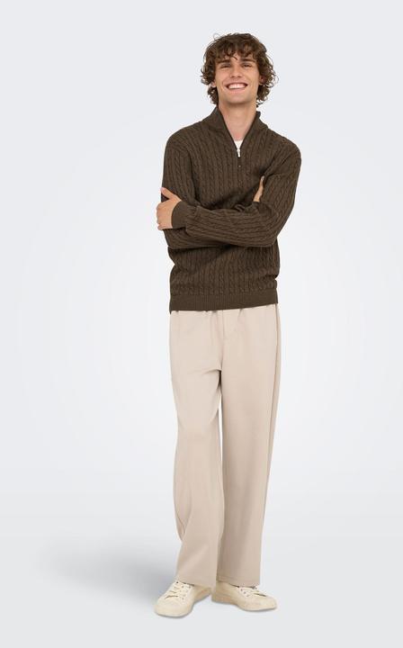 Image du produit Only & Sons Onsloui Reg 12 Cabel Half Zip Knit Noos (L)