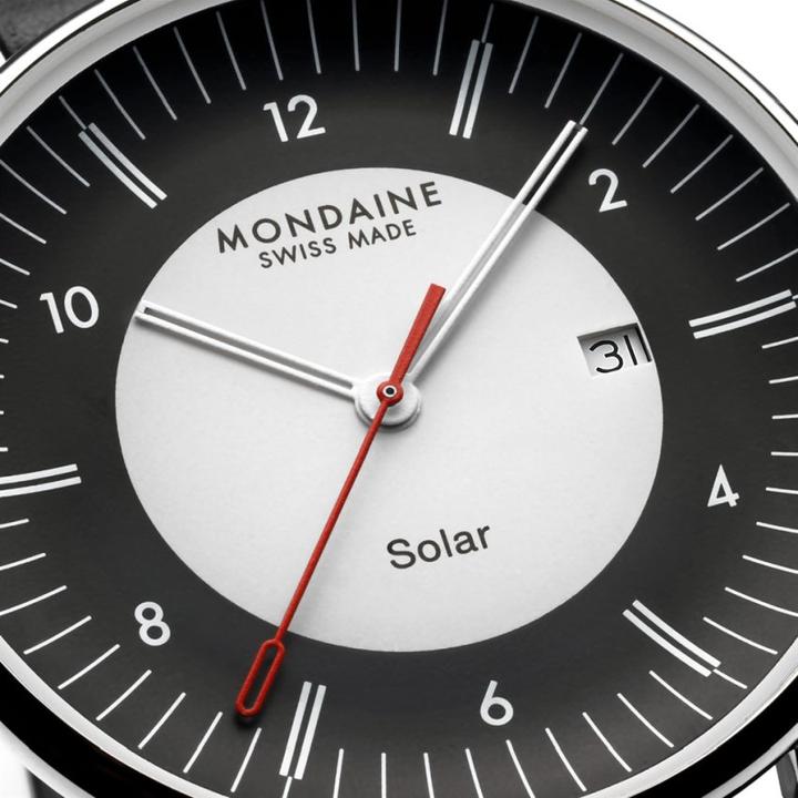 Actual product image Mondaine MLE.41920.LBV Men's watch Doppio Solar 41mm (Analogue wristwatch, Swiss made, 41 mm)
