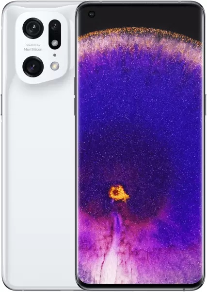 Actual product image OPPO Find X5 Pro (256 GB, Ceramic White, 6.70", Hybrid Dual SIM + eSIM, 50 Mpx, 5G)