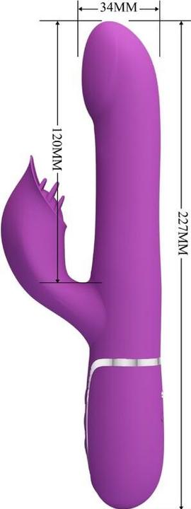 Actual product image Pretty Love - 4 In 1 Multifunctional Vibrator & Stimulator Purple