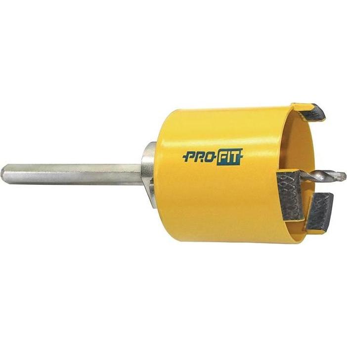 Pro-Fit, Sega a tazza, Sega a tazza per calcestruzzo Light Dry Saw-Ø 68 mm Profondità di taglio 65 mm HSS Design del gambo (68 millimetri)