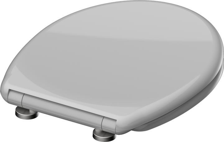Immagine prodotto Schütte Sedile WC Duroplast Sedile WC GRIGIO Meccanismo di chiusura morbida Sgancio rapido 82302-A Grigio