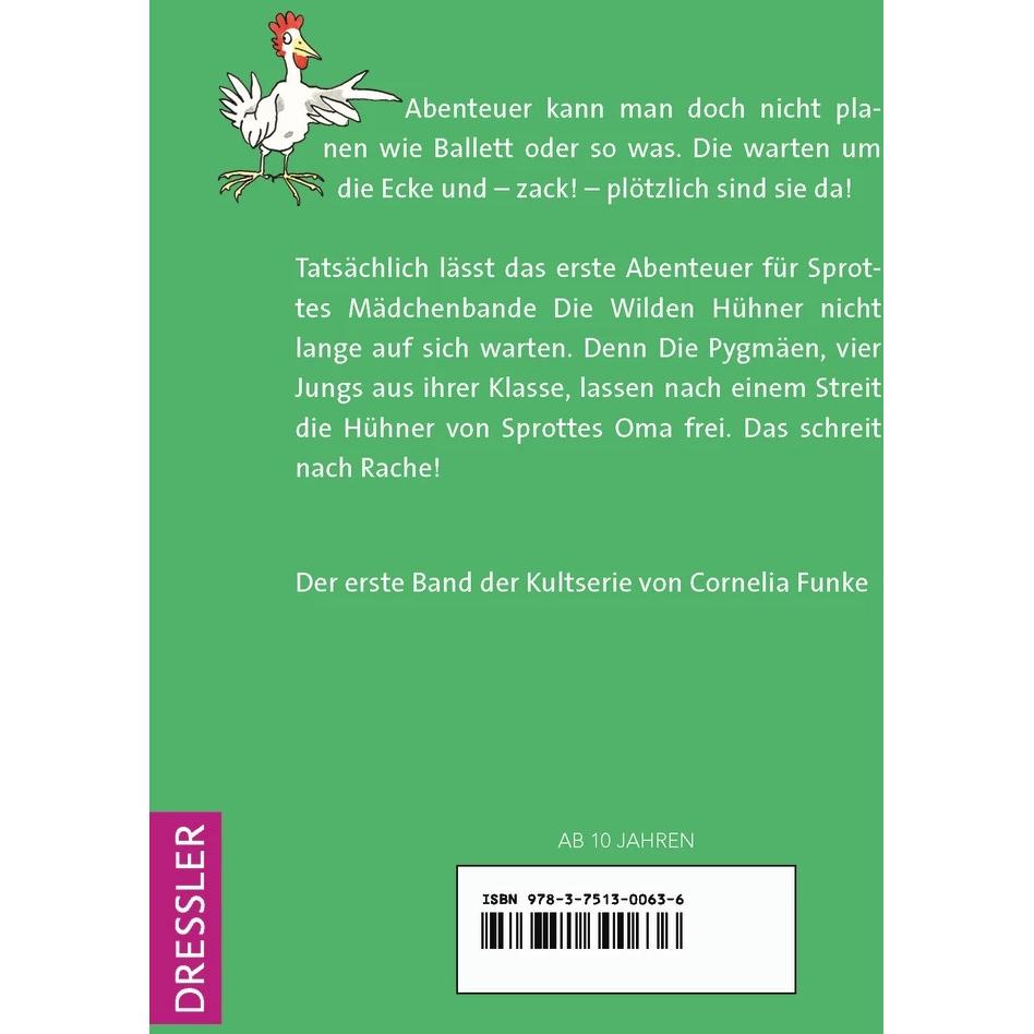 Thumbnail - Die Wilden Hühner 1, Kinderbücher von Cornelia Funke