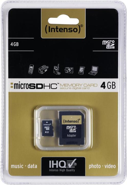Produktbild Intenso Flash (4 GB, microSDHC)