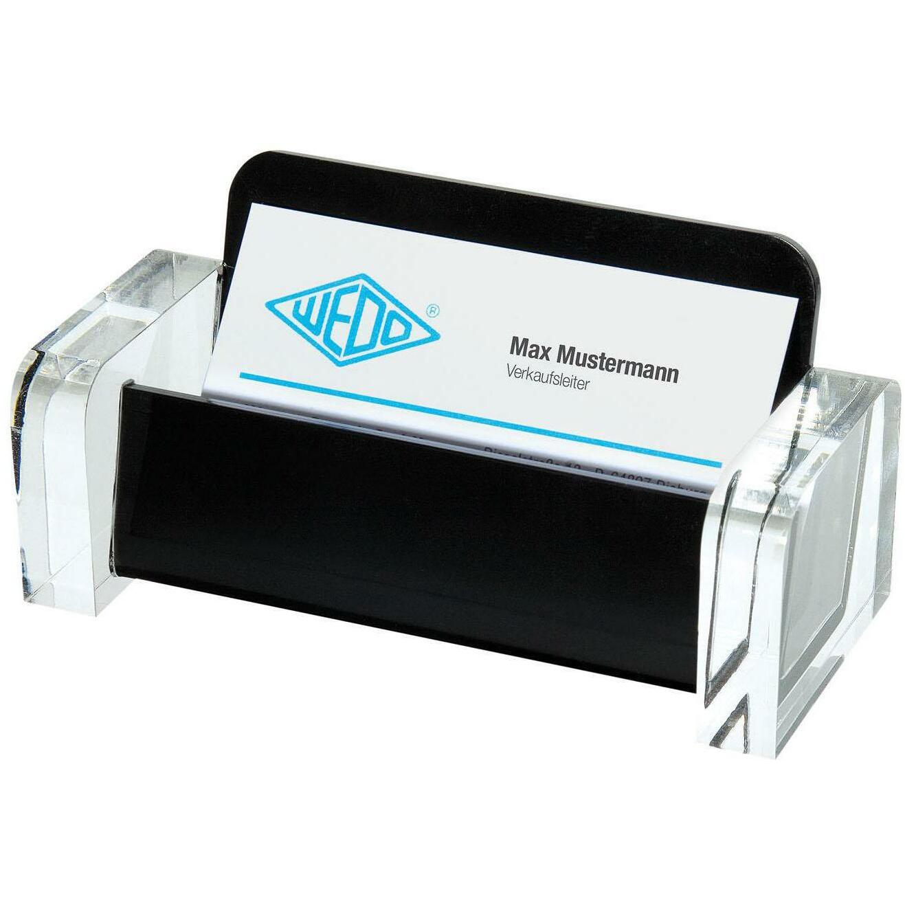 Wedo, Kartenaufbewahrung, Visitenkartenhalter Acryl (Quer)