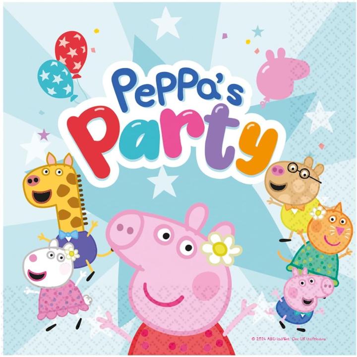 Actual product image Amscan Peppa Pig (16 x, 33 x 33 cm)