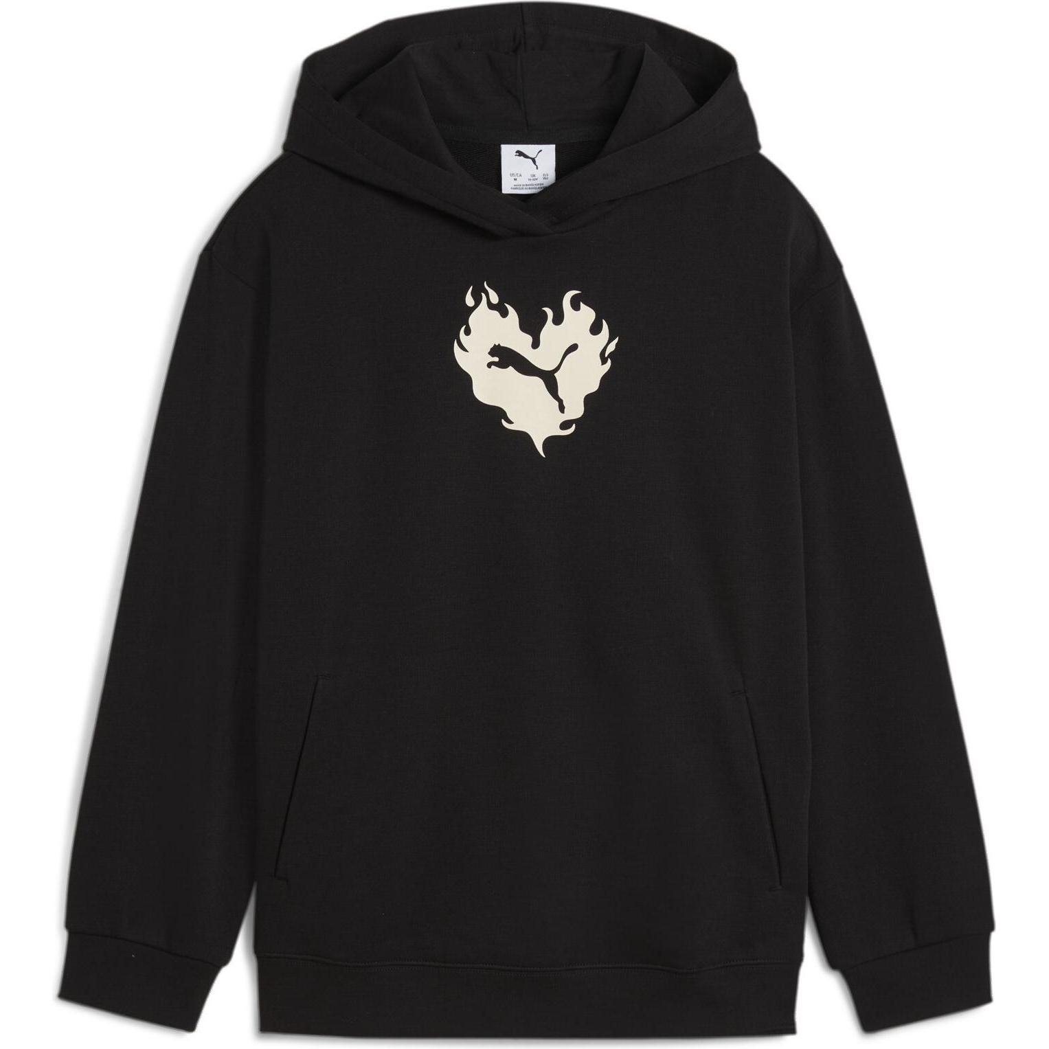 Thumbnail - Puma, Mädchen, Pullover, FLAMING LOVE Hoodie TR G, Schwarz, (164)