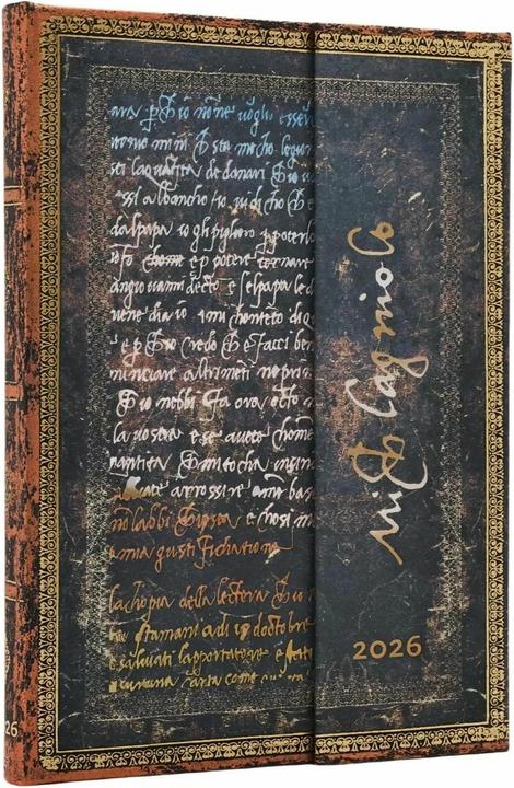 Paperblanks Die Kalender für 2026 Michelangelo, Handschrift