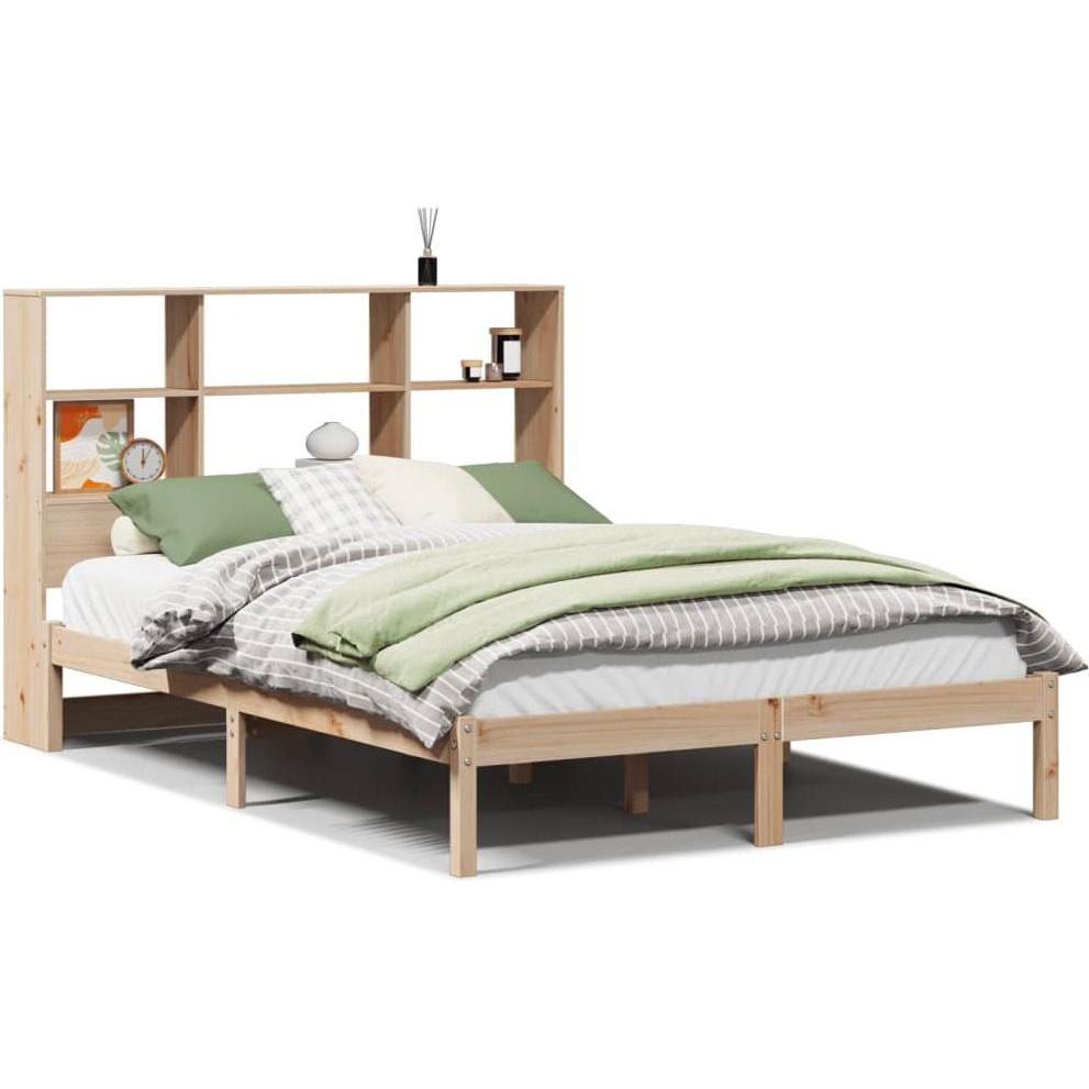 VidaXL, Bett, Bett mit Regal ohne Matratze (160 x 200 cm)