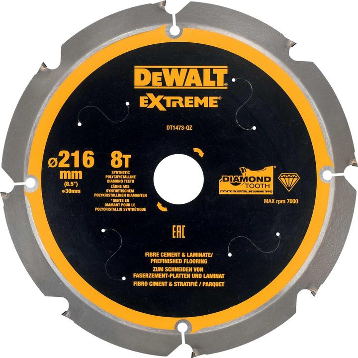 Produktbild DeWalt Kreissaegeblatt PCD 216/30mm 8Z