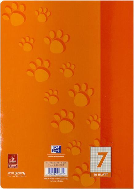 Produktbild Oxford Schulheft, A4, Lineatur 7 (A4, Kariert, Weicher Einband)