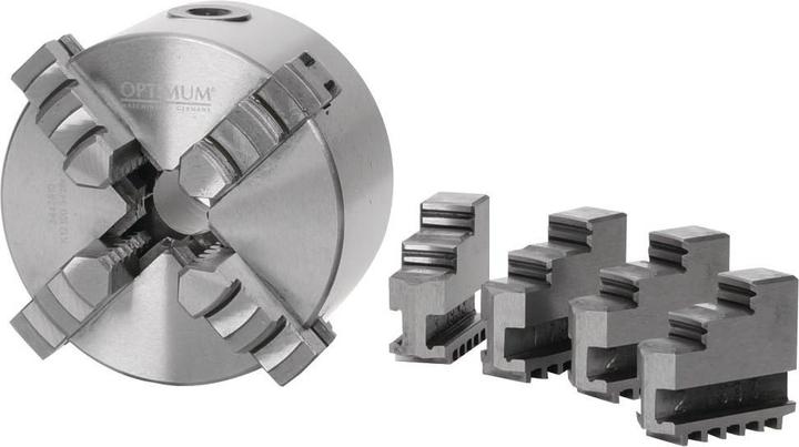 Produktbild Optimum 4 Backen-Drehfutter 125mm einzeln spannend