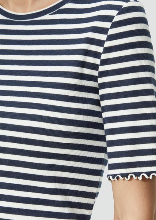 Immagine prodotto S.Oliver T-Shirt Geripptes T-Shirt mit Ziersaum (38)