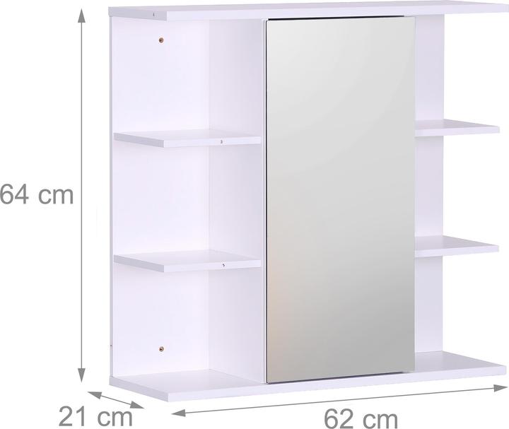 Productafbeelding Relaxdays Spiegelschrank (62 x 21 x 64 cm)