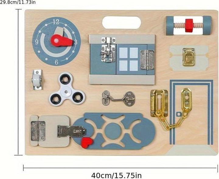 Actual product image Activity Board Busy Board toy, educational activity Developing Sensory Busy Board, educational