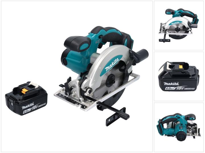 Productafbeelding Makita DSS 610 G1 Accu-handcirkelzaag 18 V 165 mm + 1x accu 6,0 Ah - zonder oplader