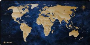 Produktbild Genesis Mousepad Natec World Deep Blue 800x400 (XXL)