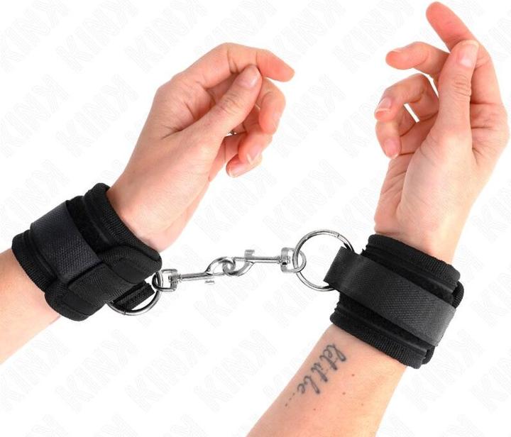 Actual product image Kink - Wrist Restraints Black Adjustable 18-35 Cm X 6 Cm