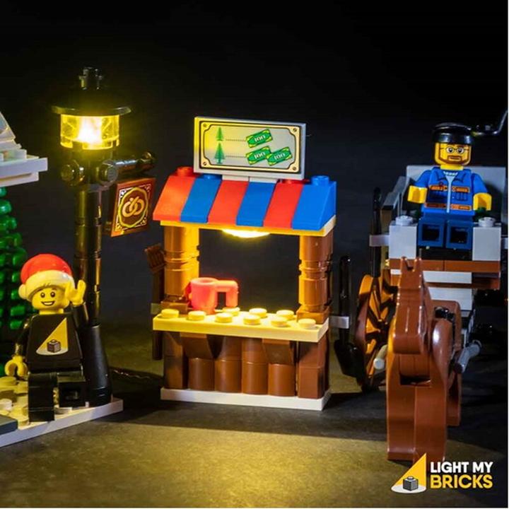 Actual product image Light my bricks LED light set for LEGO Christmas bakery