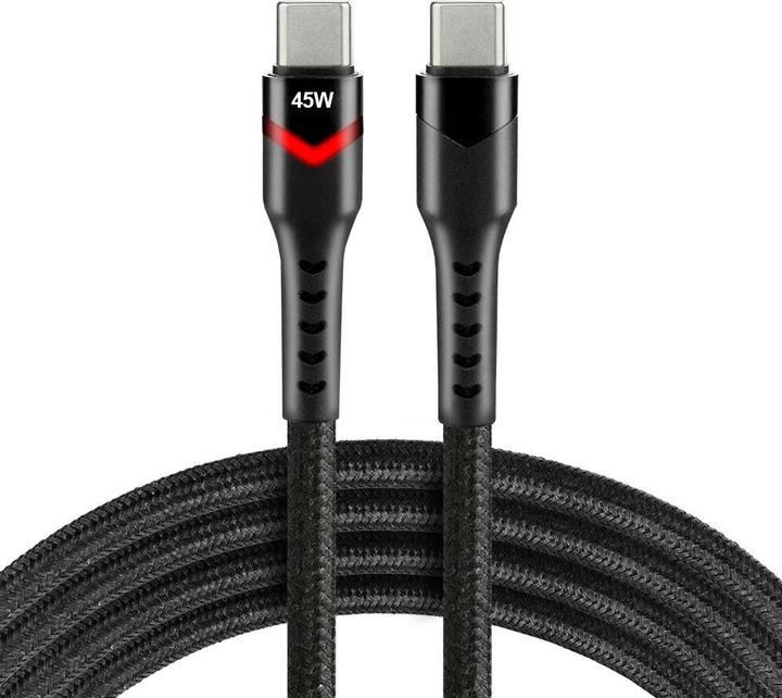 Image du produit Everactive Câble przewód USB-C PD RGB LED CBB-3PDR Power Delivery z obsługą szybkiego ładowania (3 m, 45 W)