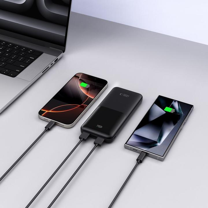 Actual product image Tech-Protect Powerbank PB01 10000mAh 22.5W - black (10000 mAh)