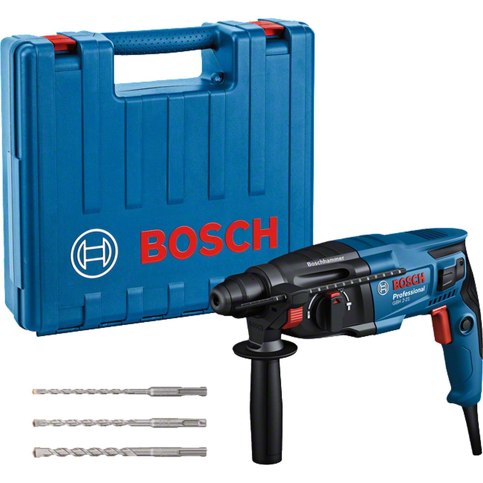 Bosch Professional, Trapano + Avvitatore a batteria, Martello rotante con SDS plus GBH 2-21 con 1x SDS plus punta da 6/8/10 mm