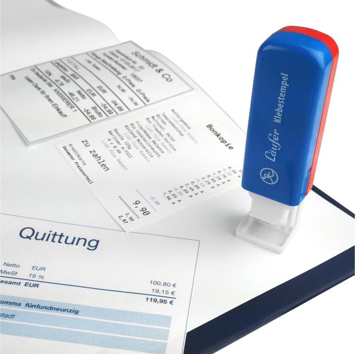 Actual product image Läufer Adhesive stamp 1 piece, blue, red, white