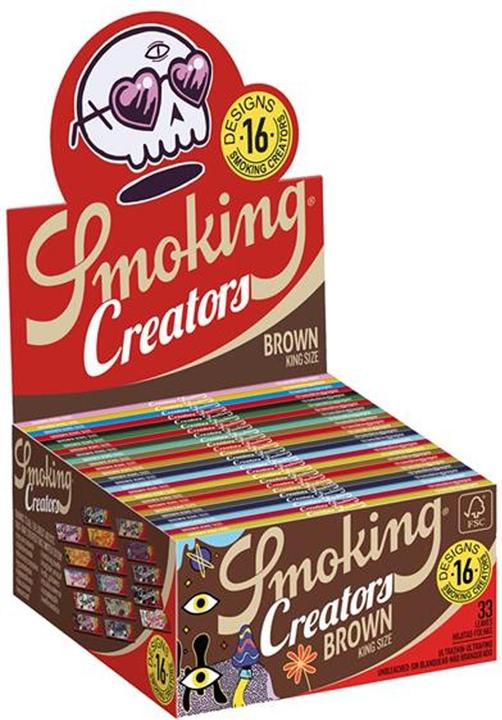 Actual product image Smoking Brown Kingsize Creators Edition Display 50pcs