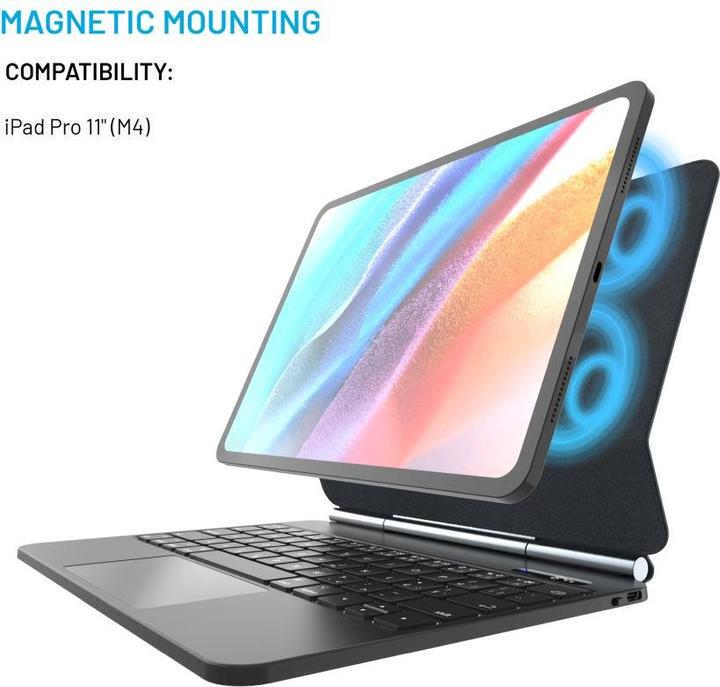 Actual product image Fixed Typee for Apple iPad Pro 11" M4 2024, EN, black (Eng. Int.)