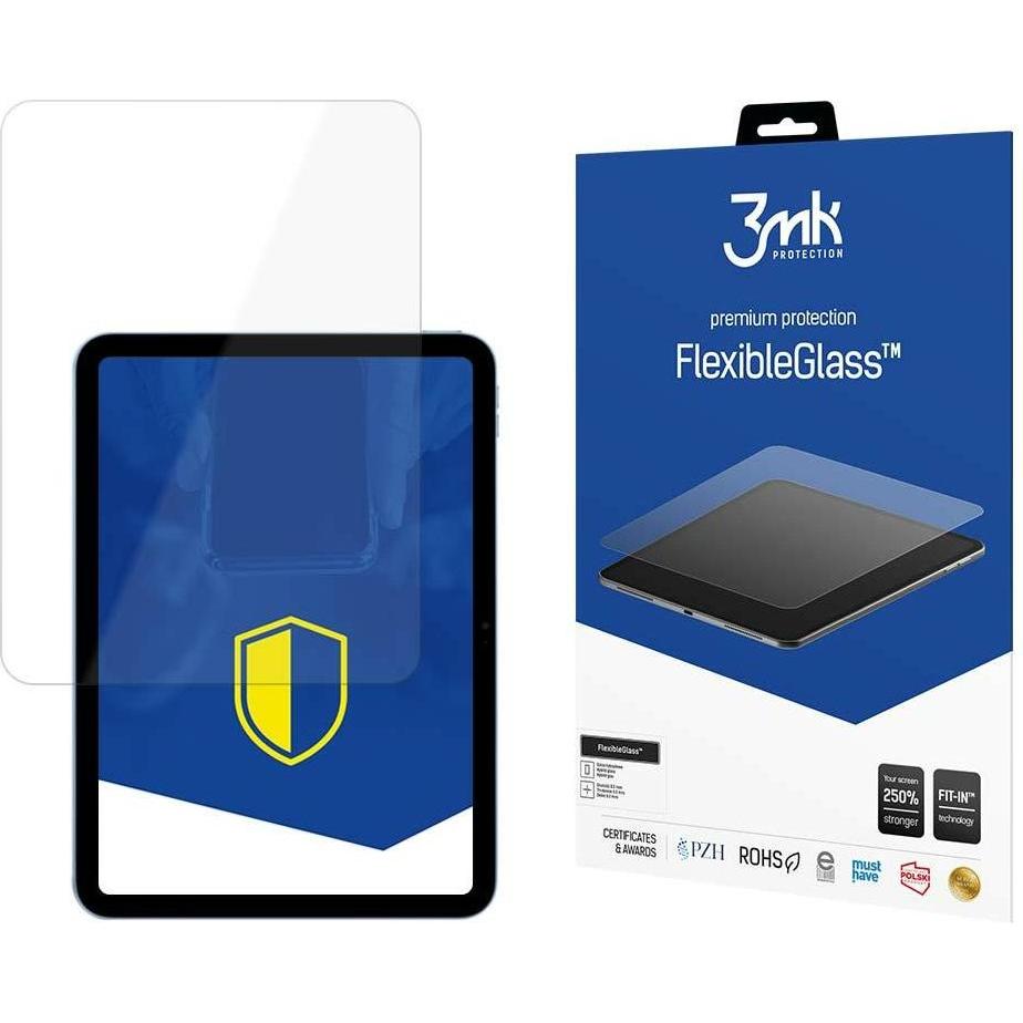 3MK Apple iPad 10.9" (10th Gen) - FlexibleGlass? 11" (1 Stück, iPad 10.9 (2022)), Tablet Schutzfolie