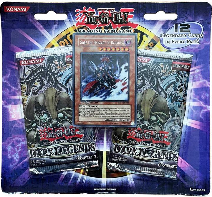 Actual product image Yu-Gi-Oh Dark Legends 2-Pack Blister (Gorz Promo Card) -! (English, Booster Pack)