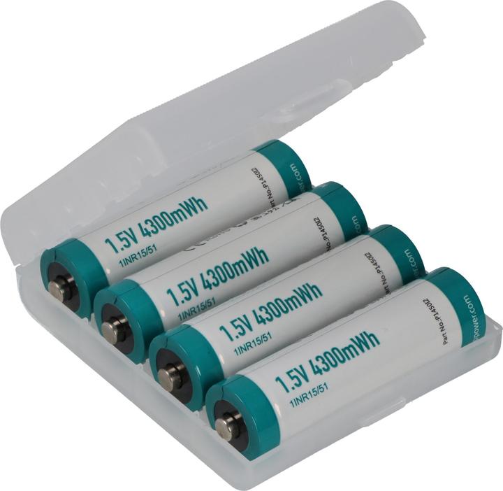 Produktbild Keeppower 4 Stück AA P1450i2 Li-Ion-Akku mit 1,5 V mit 2866 mAh und 4300mWh (4 Stk., AA, 2866 mAh)