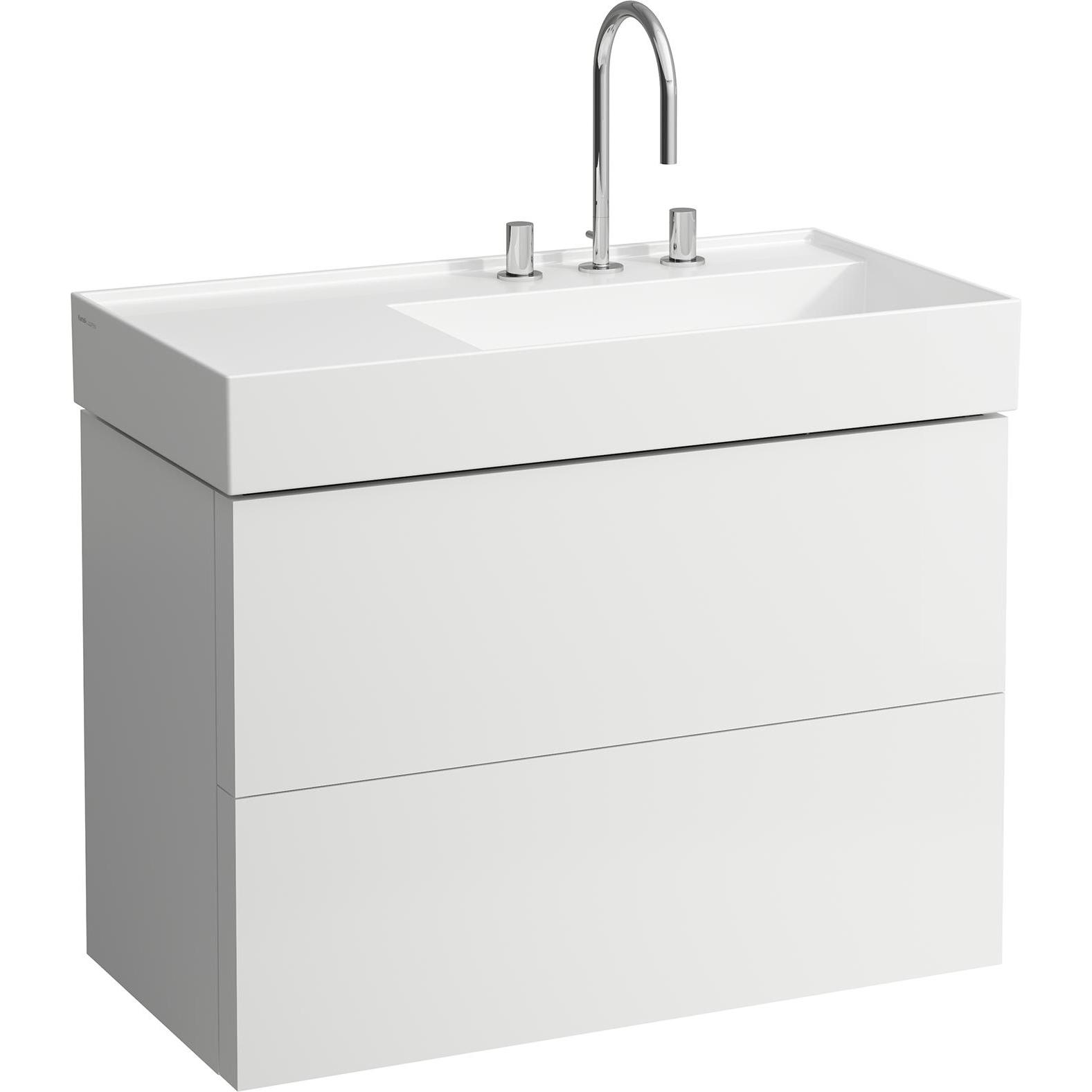 Laufen, Waschbeckenunterschrank, Kartell Waschtischunterbau, 2 Schubladen, 880x450x600mm, für WT H810339, H407608033 (49...