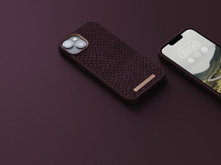 Image du produit Njord Étui rigide Salm.Leather Magsafe orange (Apple iPhone 14)