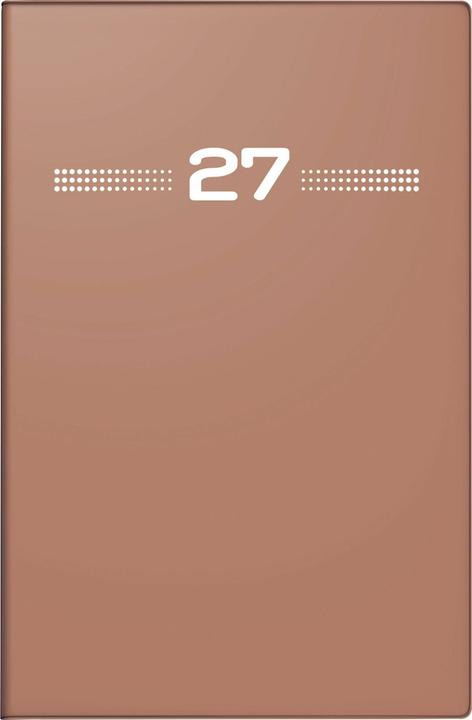 Produktbild rido/idéWochenkalender,Kunststoff-Einband,caramel2027 (A7, 1 Woche / 2 Seiten)