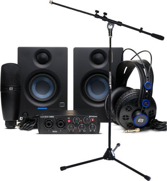 PreSonus Recording set Audiobox 96k Complete Bundle with stand (USB)