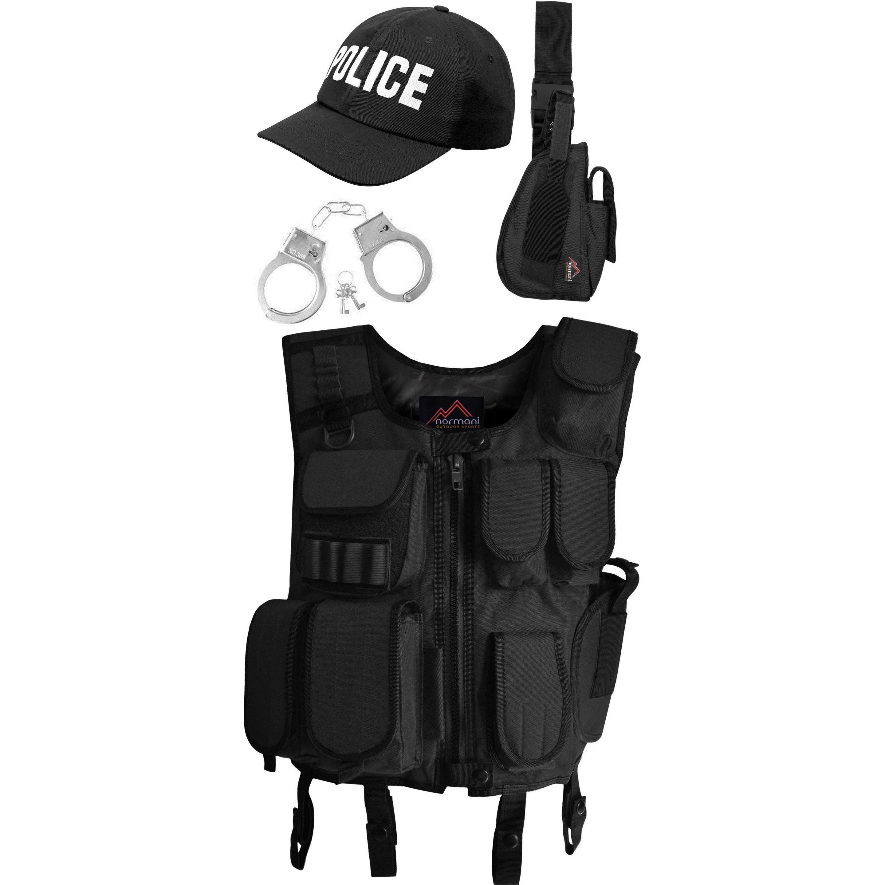 Normani 5 Teiliges SWAT Kostüm Karneval Kostüm (L, XL)
