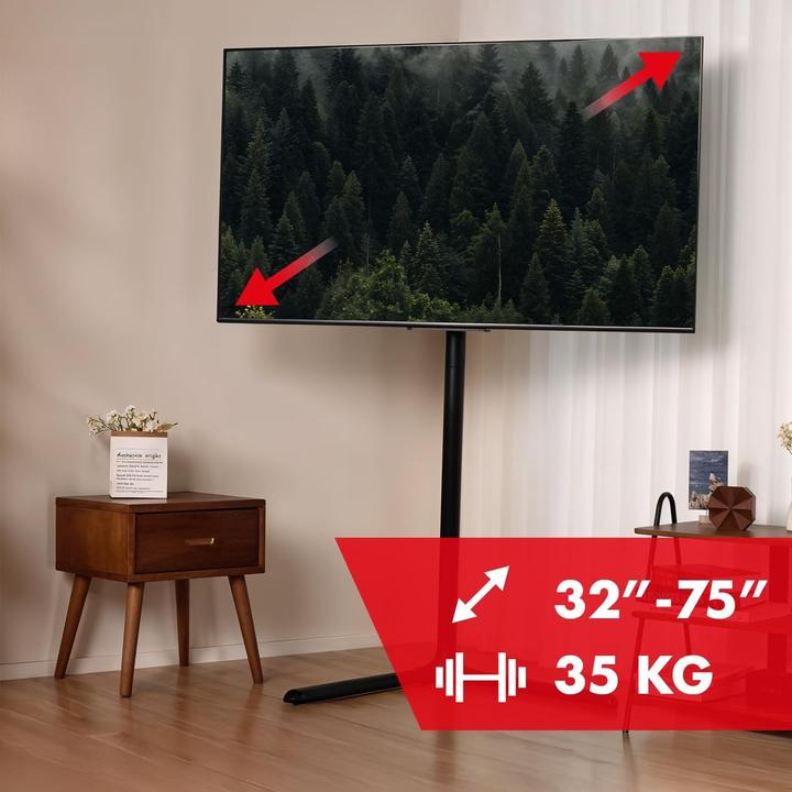Produktbild Maclean Bodenhalterung für TV 32-70 max. VESA 400x400 max. 40kg MC-494 (40 kg, 32" - 70")