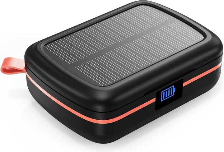 Actual product image Choetech TWS Bluetooth Headphones SOLAR incl. 2500mAh Powerbank -Black (8 h, Wireless)