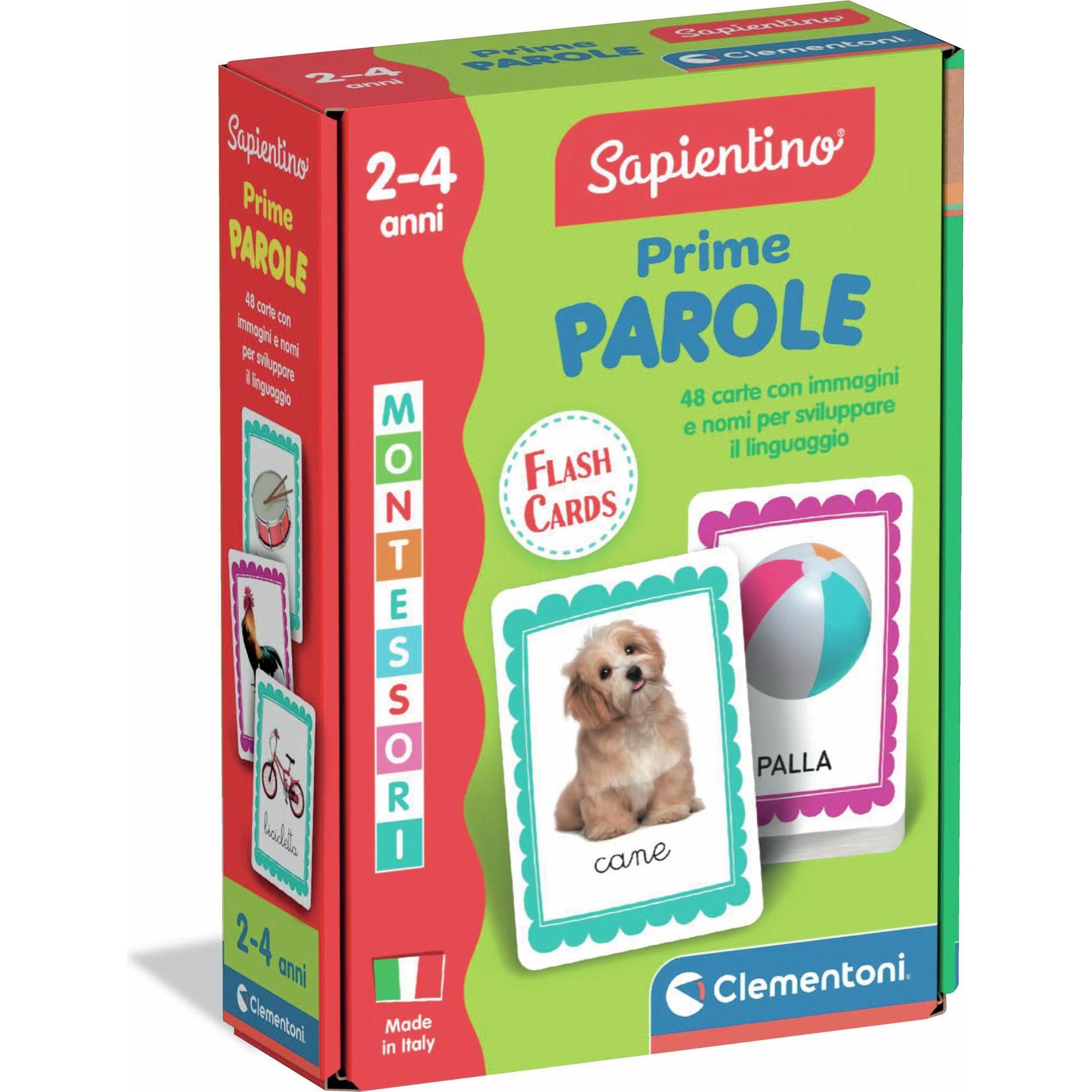 Clementoni Montessori Flashcards Prime Parole