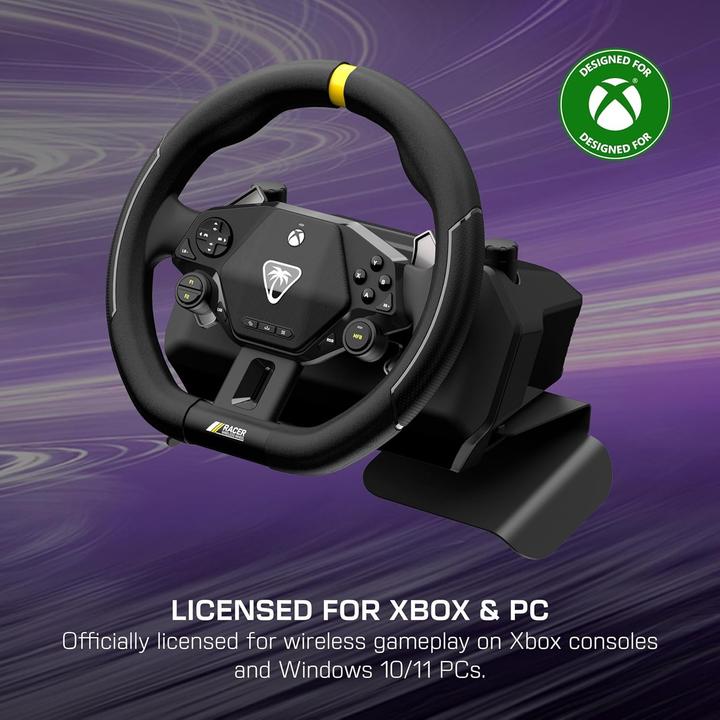 Produktbild Turtle Beach Racer - Wireless Wheel (Windows, Xbox One S, Xbox One X, Xbox Series S, Xbox Series X)