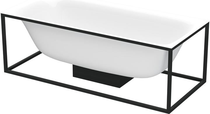 Bette Lux Shape Rechteck-Badewanne freistehend 170x75x45cm, 2 Rückenschrägen, 3451- (156 l, 170 cm, 75 cm)