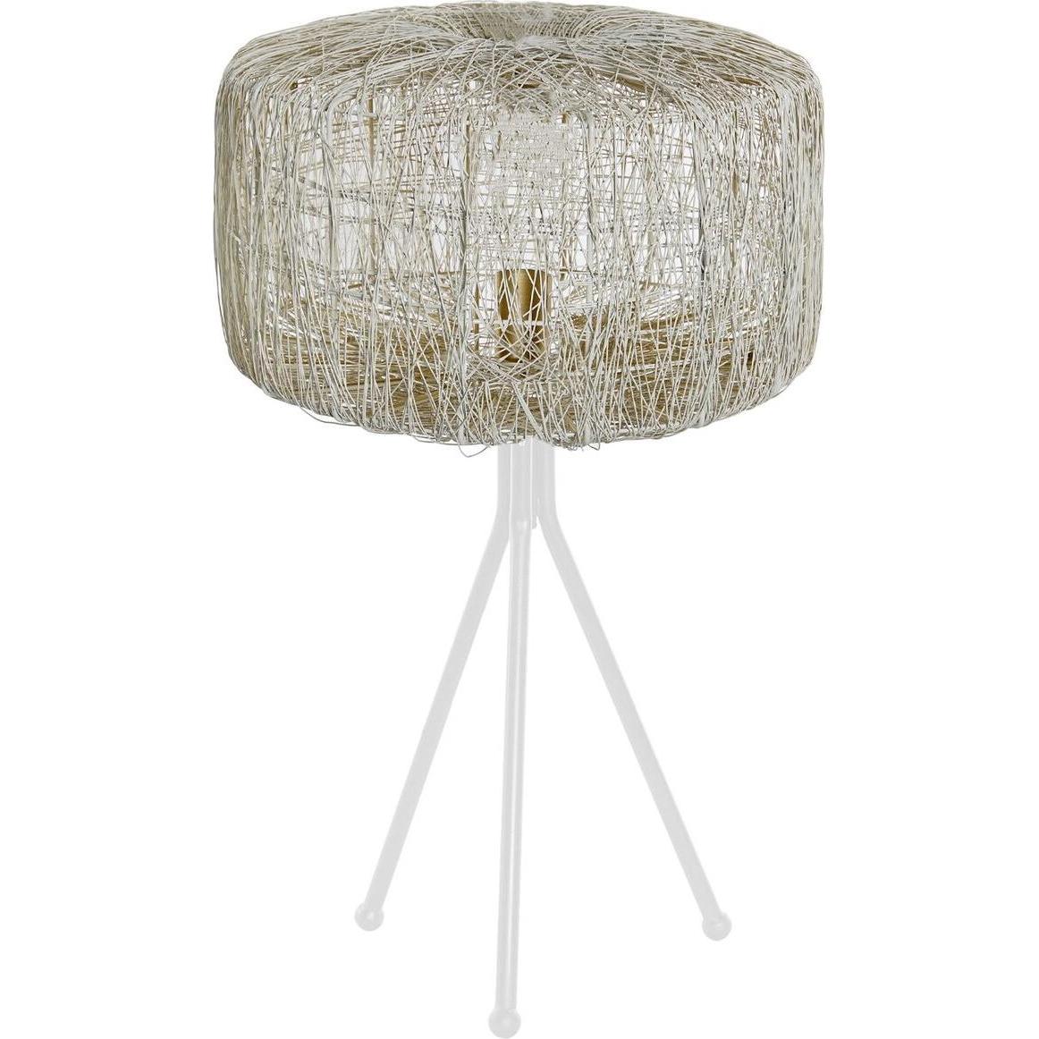 DKD Home Decor, Lampada da tavolo, Desk lamp Metal White 220 V 50 W 33 x 33 x 50 cm